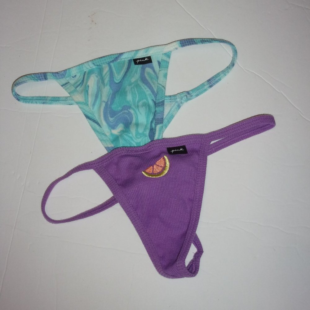 PINK Victoria's Secret v-strings Lot of 2